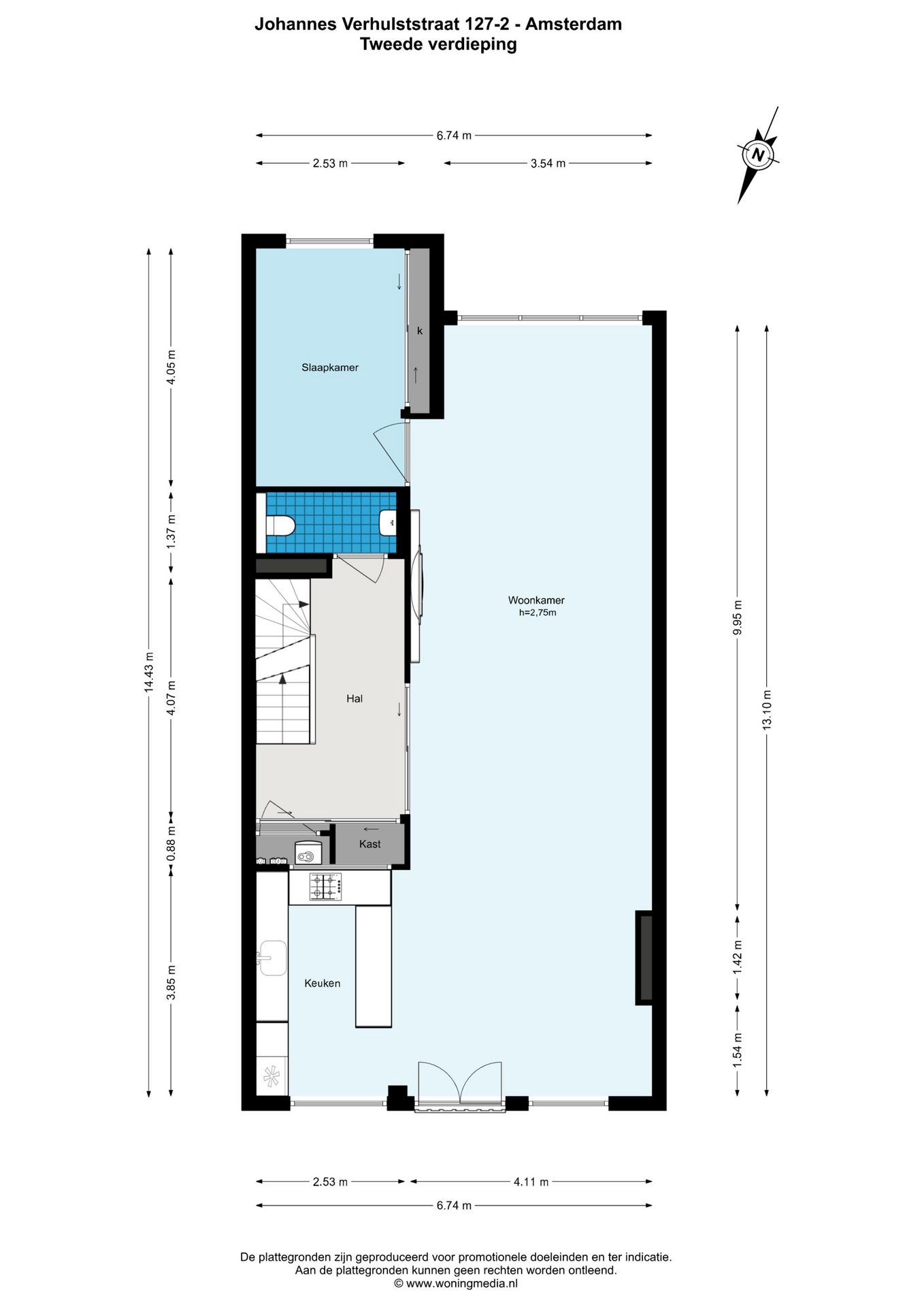 Foto 34 van Johannes Verhulststraat 127-2