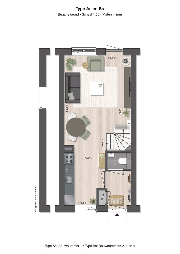 Foto 2 van Tussenwoning (Bouwnr. 3)