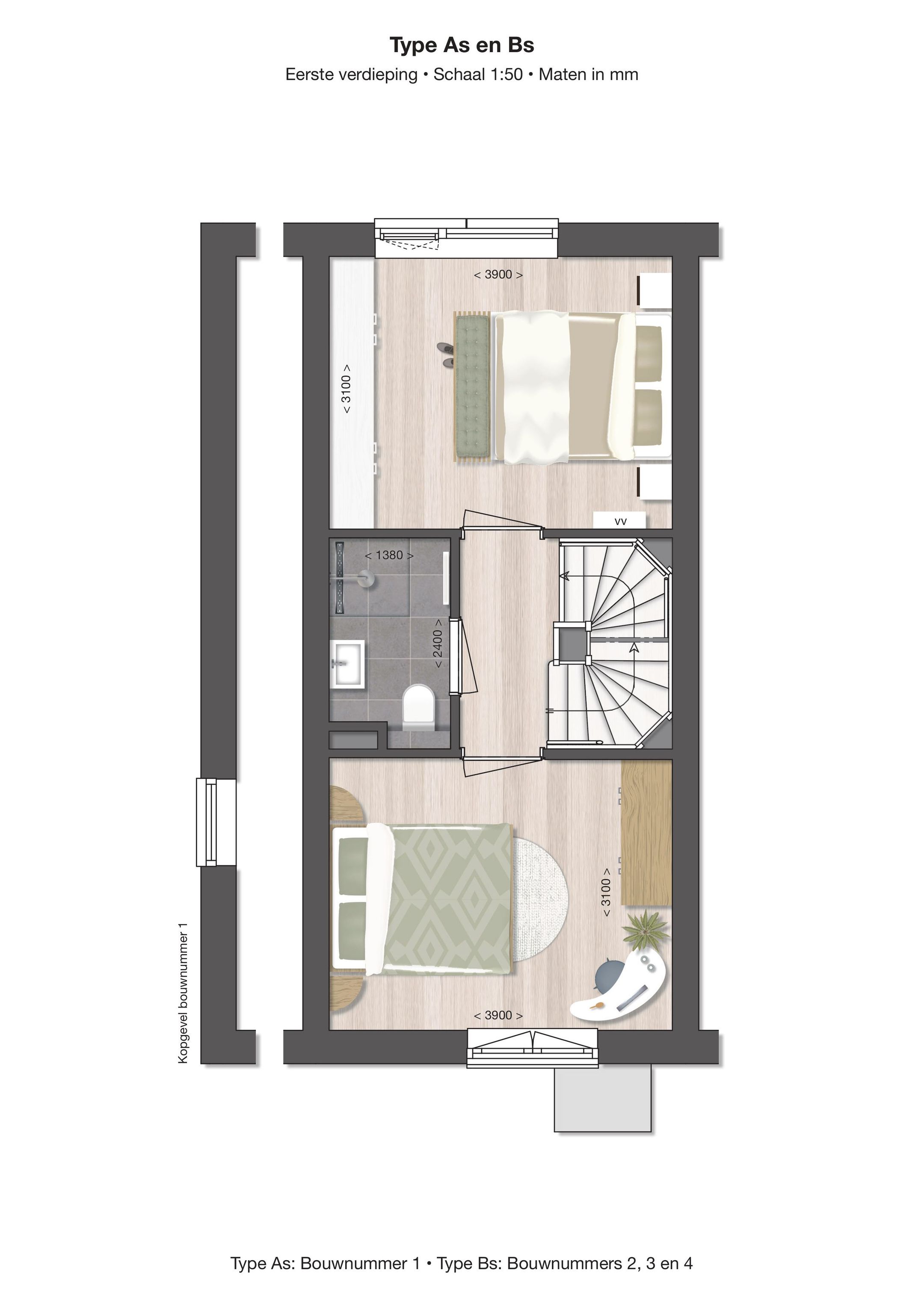 Foto 3 van Tussenwoning (Bouwnr. 4)