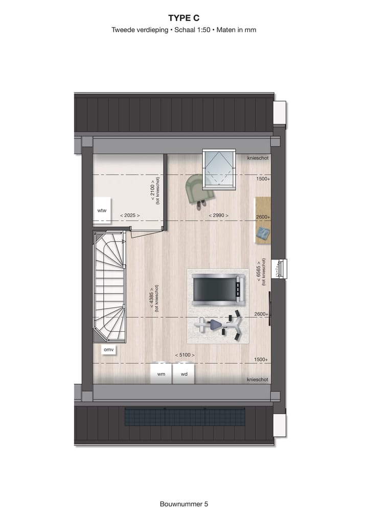 Foto 4 van Hoekwoning (Bouwnr. 5)