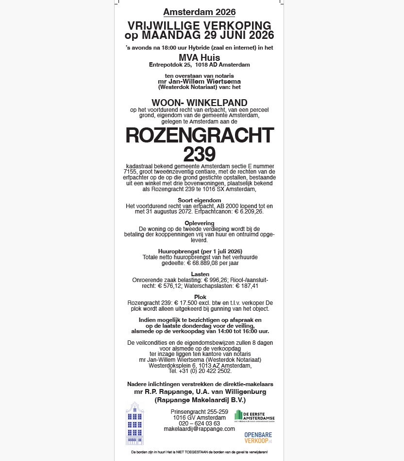 View photo 2 of Rozengracht 239-H