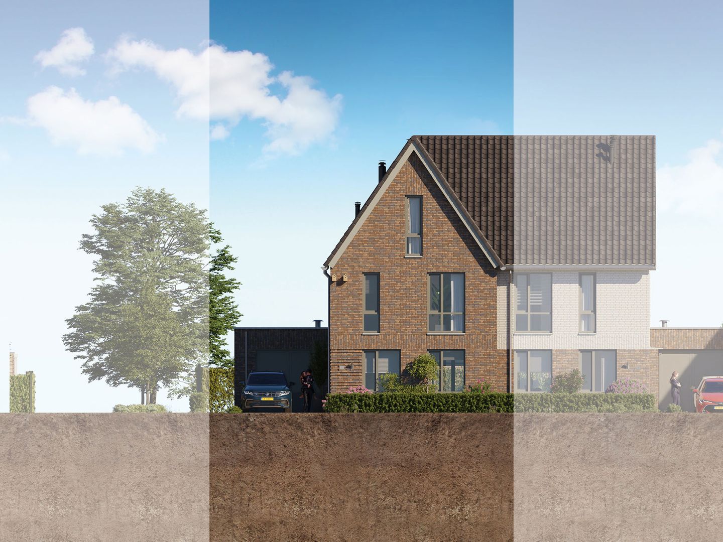 Foto 1 van 2 onder 1 kapwoning (Bouwnr. #025)