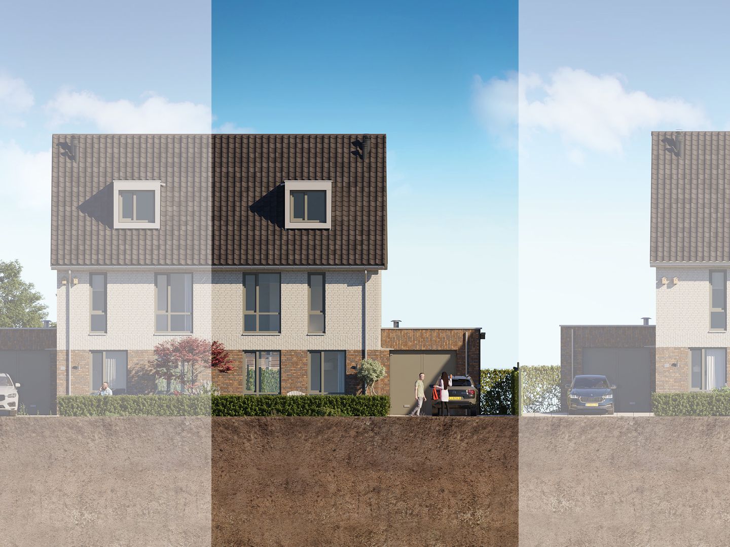 Foto 1 van 2 onder 1 kapwoning (Bouwnr. #028)