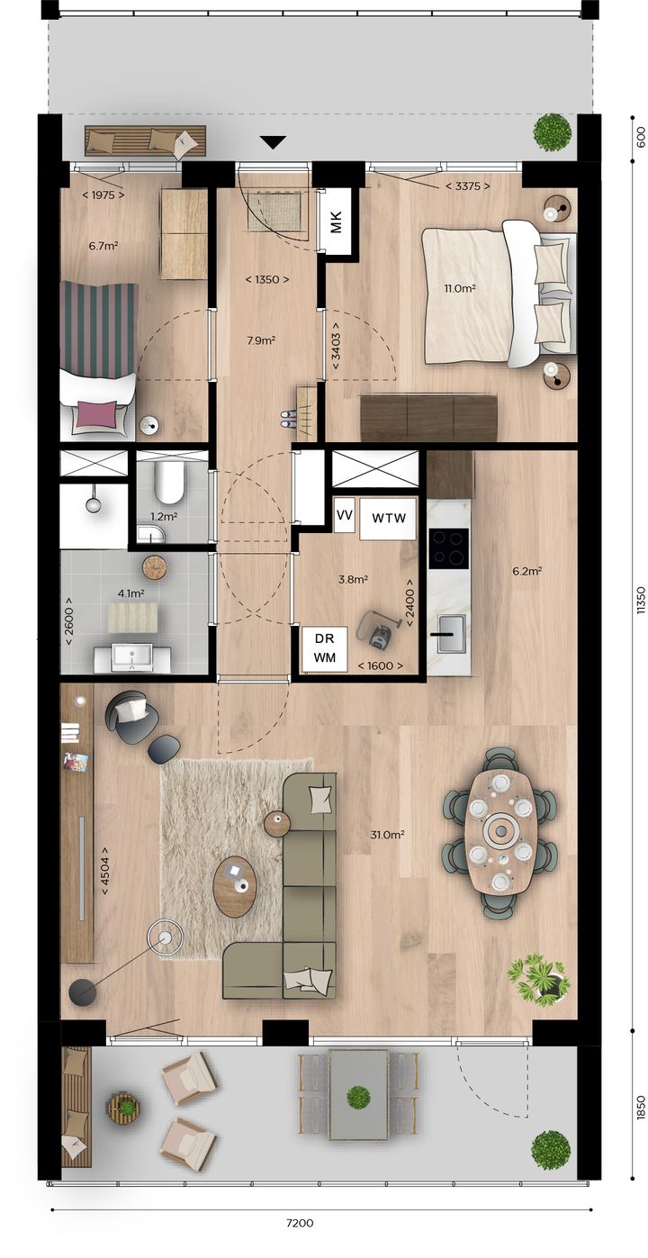 Foto 3 van Parkappartement (Bouwnr. B52)