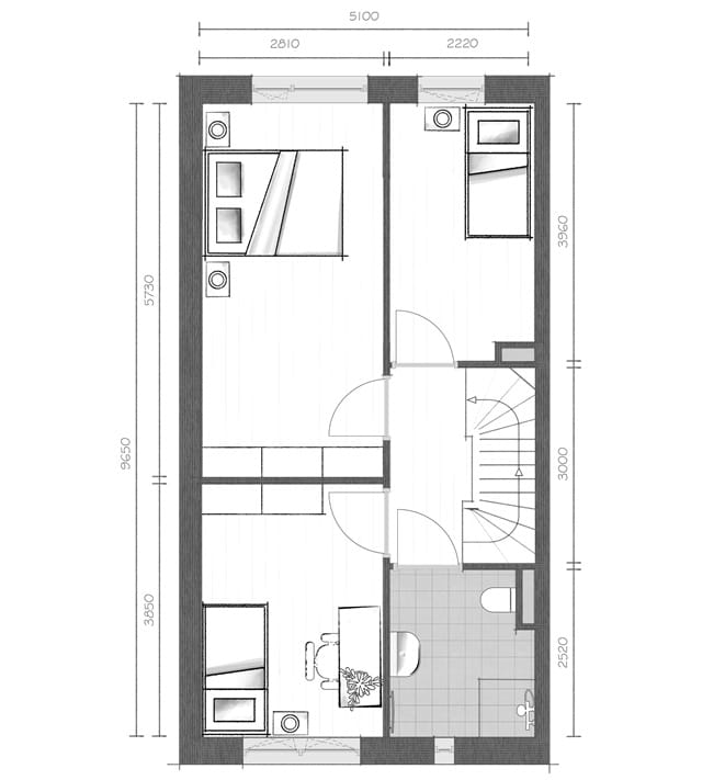 Foto 7 van De doorstromers (type B) (Bouwnr. 13)