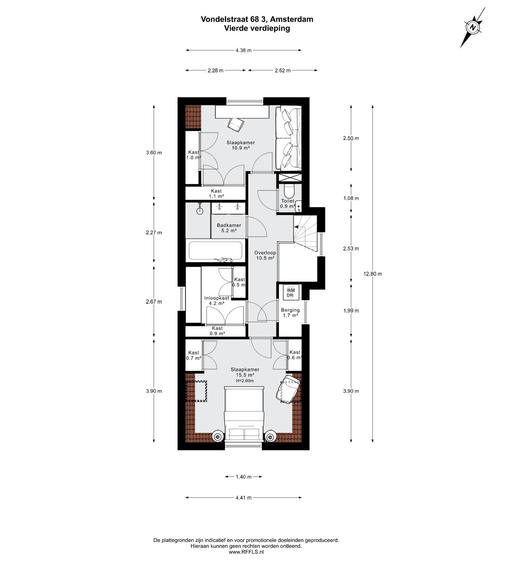 Foto 24 van Vondelstraat 68-3