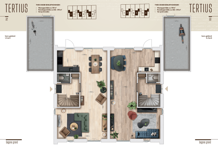 Foto 3 van Twee-onder-een-kapwoningen (Bouwnr. 3)