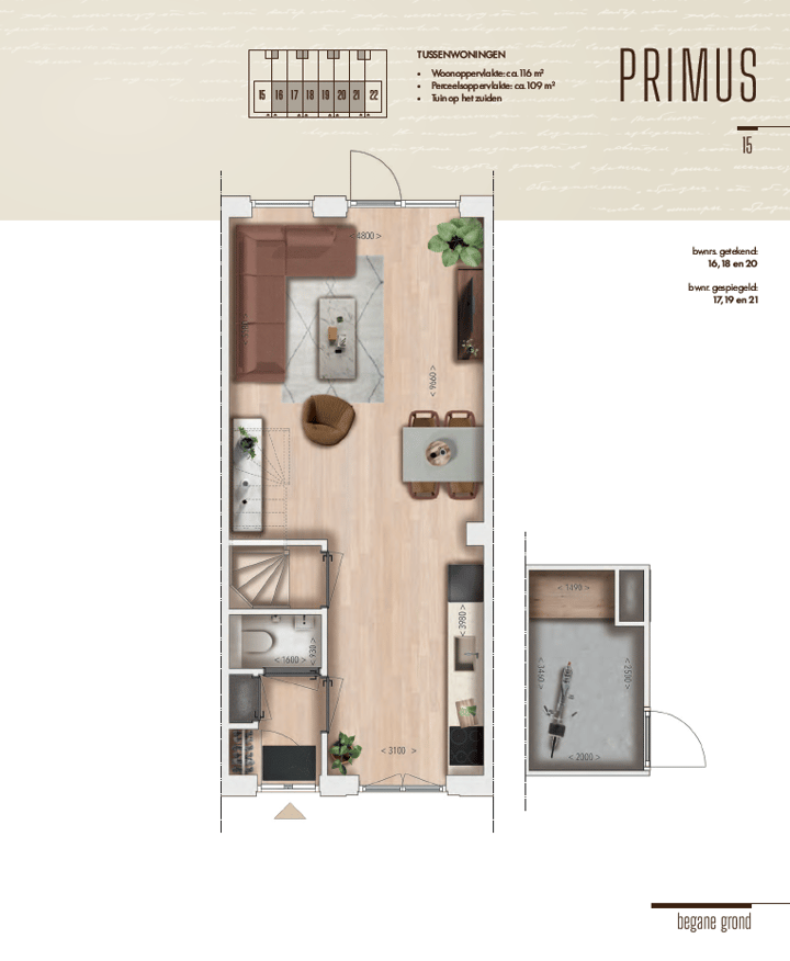 Foto 3 van Tussenwoningen (Bouwnr. 17)