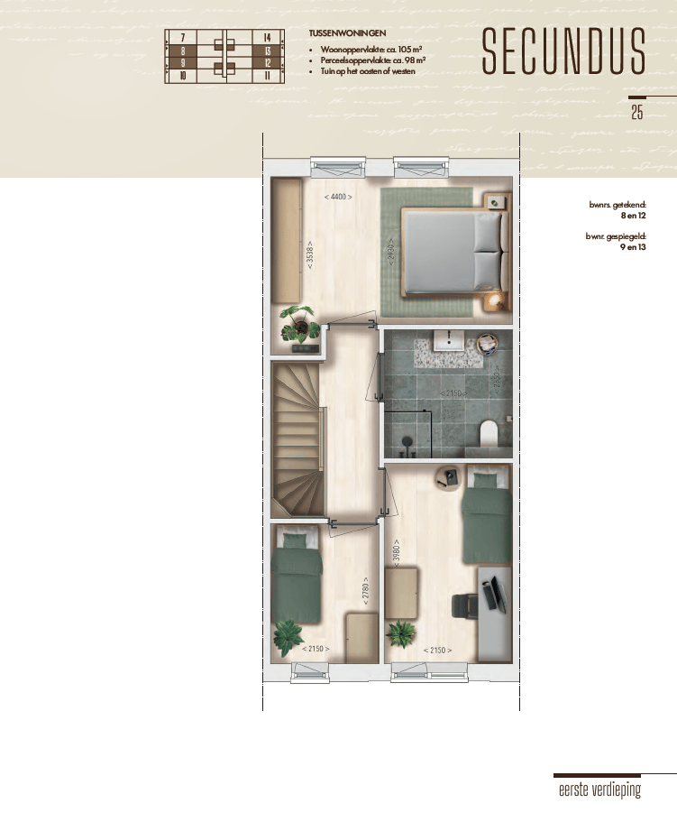 Foto 4 van Tussenwoningen (Bouwnr. 9)