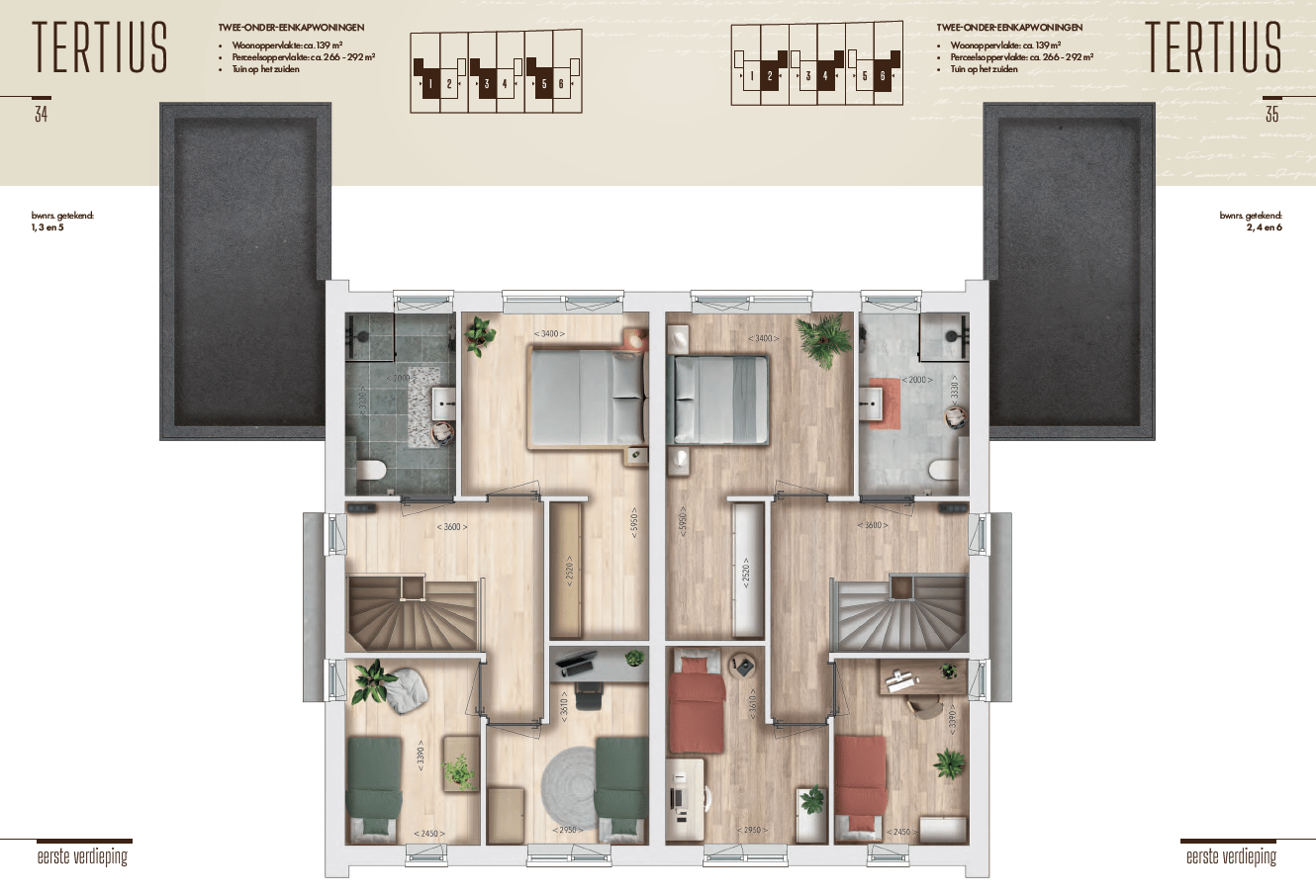 Foto 4 van Twee-onder-een-kapwoningen (Bouwnr. 3)