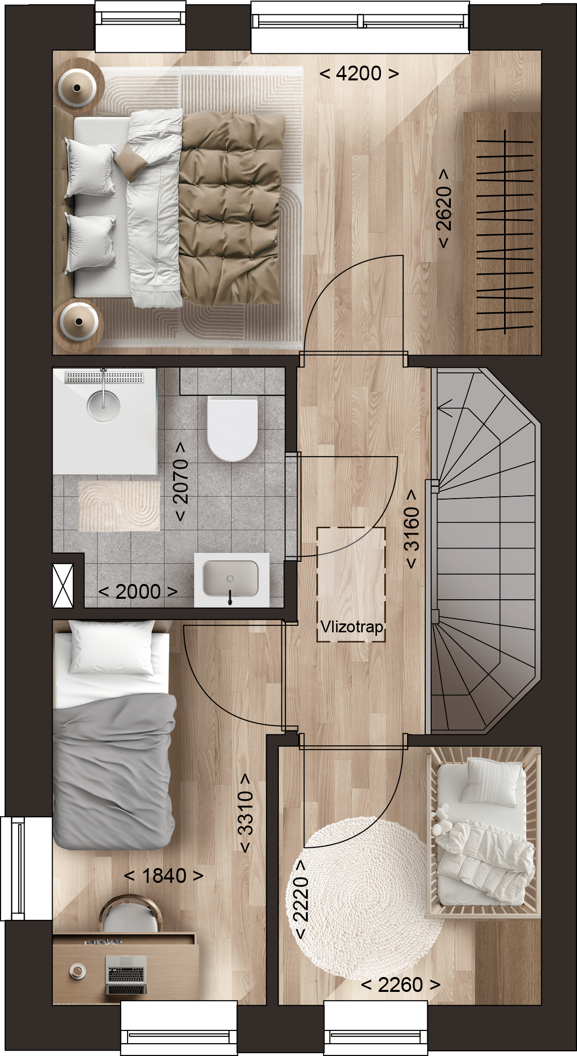Foto 3 van Tussenwoning | Type E (Bouwnr. 6)