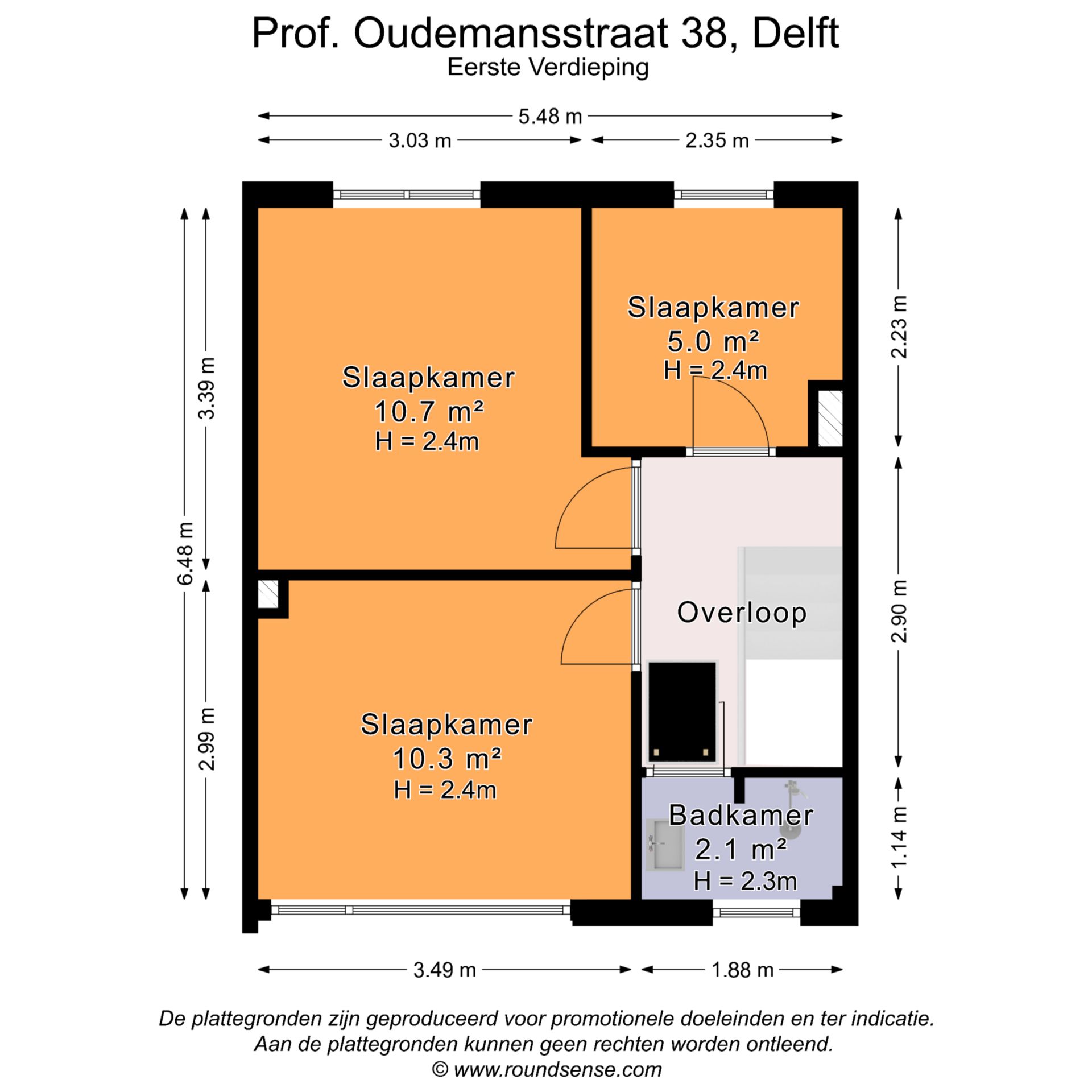 Foto 33 van Prof. Oudemansstraat 38