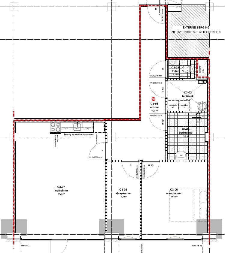 Foto 12 van Appartement | begane grond (Bouwnr. 2a-17)