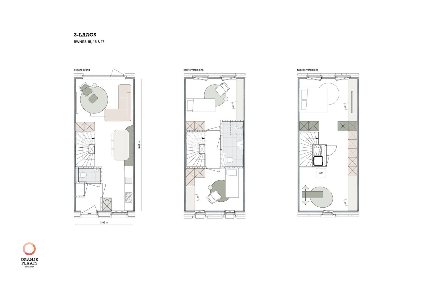 Foto 5 van Drielaagse tussenwoning 4.2m breed (Bouwnr. Bwnr.16)