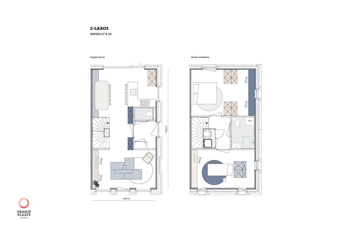 Foto 5 van Tweelaagse hoekwoning 5.1m breed (Bouwnr. Bwnr.7)