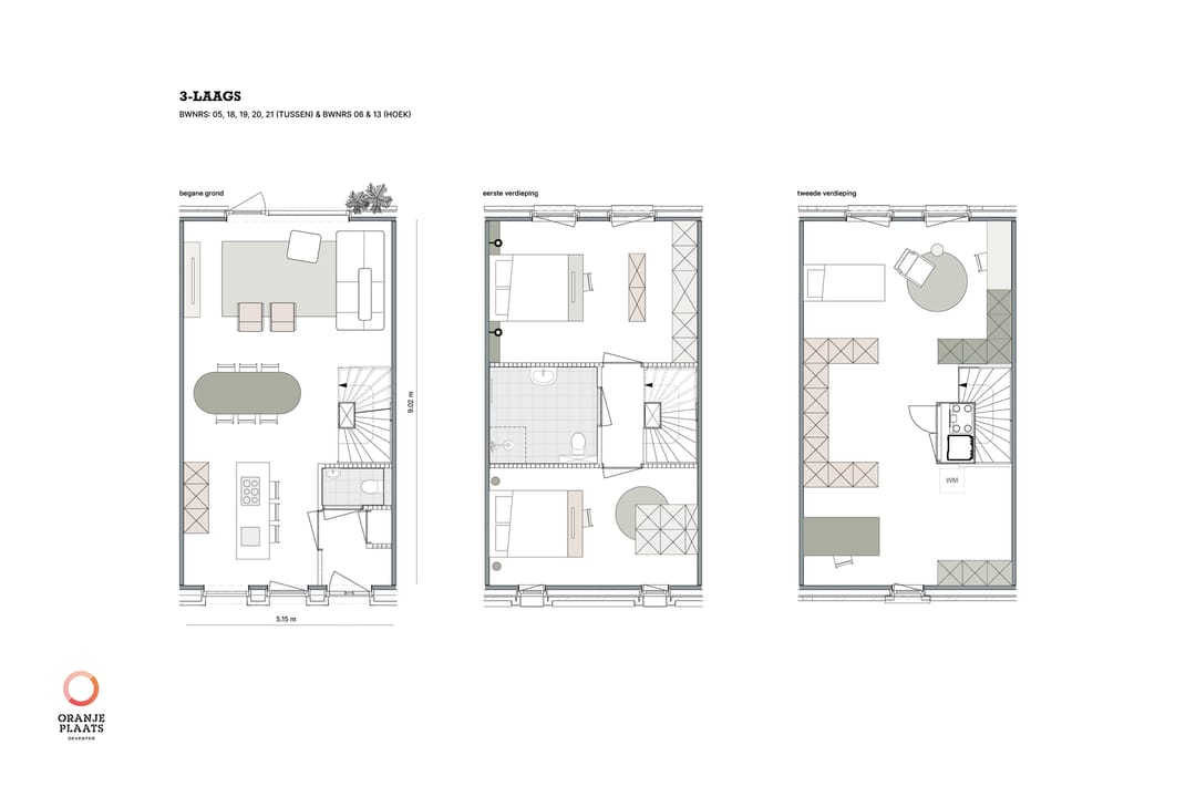 Foto 7 van Drielaagse tussenwoning 4.2m breed (Bouwnr. Bwnr.15)