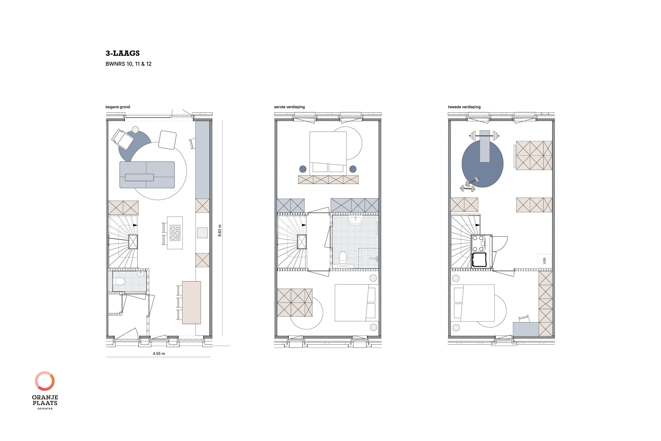 Foto 9 van Drielaagse tussenwoning 4.8m breed (Bouwnr. Bwnr.11)