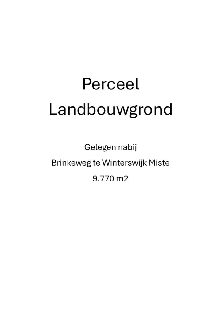 Brinkeweg, Winterswijk Miste