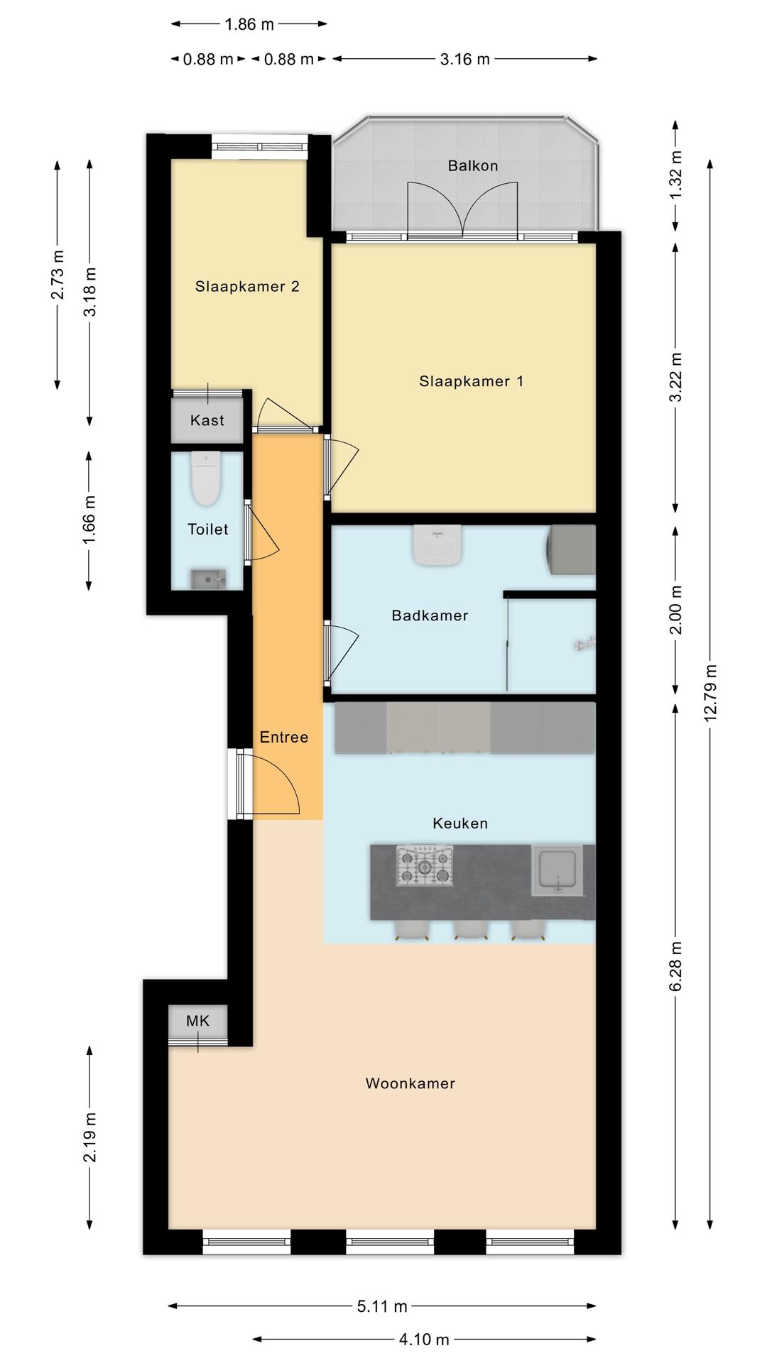 Foto 31 van Kortekade 75-B01