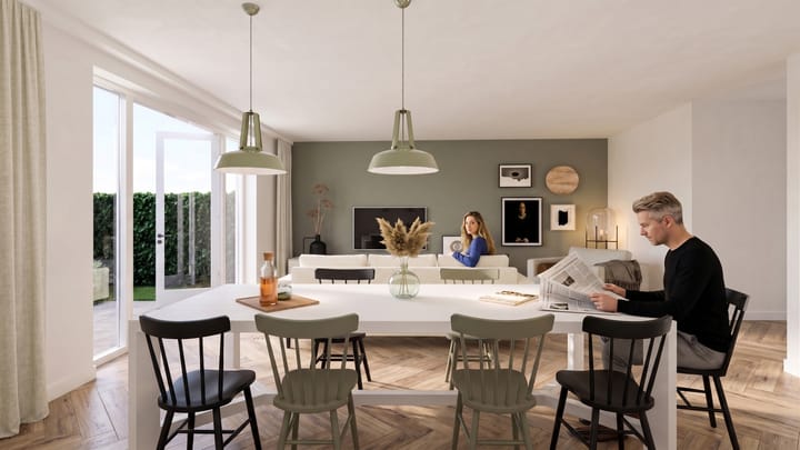 Foto 4 van Twee-onder-één-kapwoningen (Bouwnr. 4)