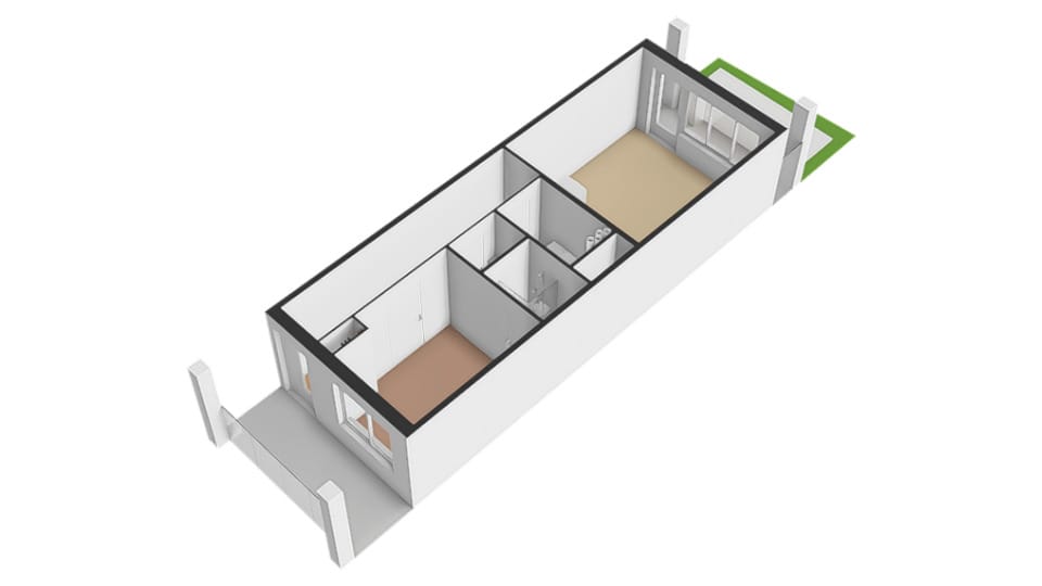 Foto 8 van Blok 1 appartement (Bouwnr. 3)
