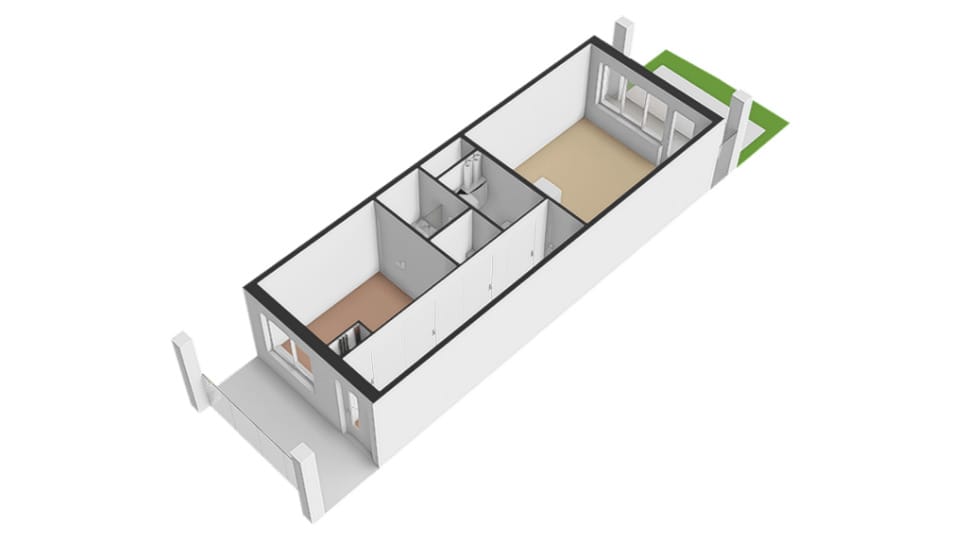 Foto 8 van Blok 1 appartement (Bouwnr. 2)