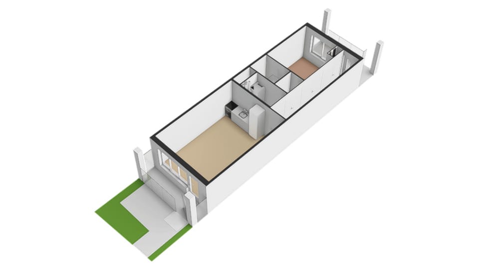 Foto 9 van Blok 1 appartement (Bouwnr. 9)