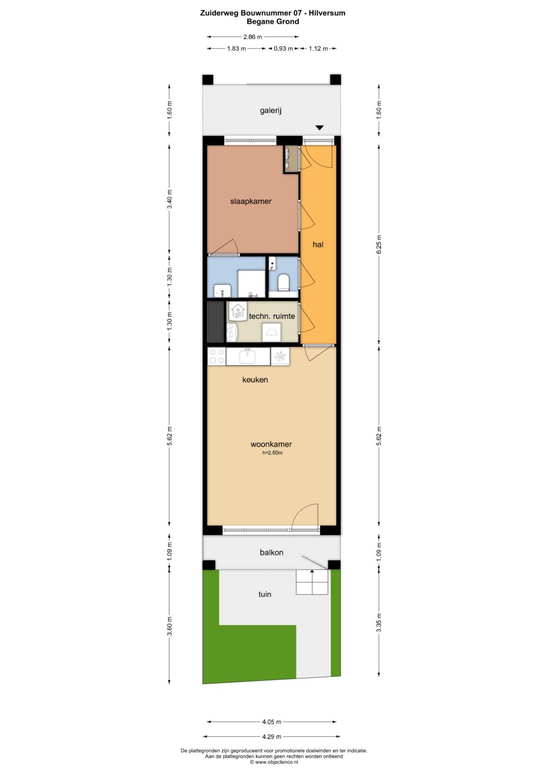 Foto 7 van Blok 1 appartement (Bouwnr. 7)