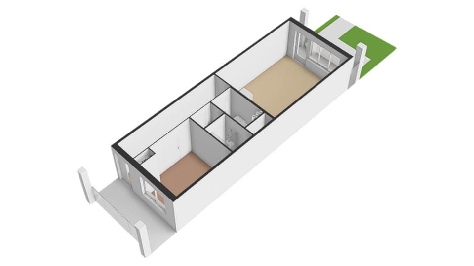 Foto 8 van Blok 1 appartement (Bouwnr. 7)