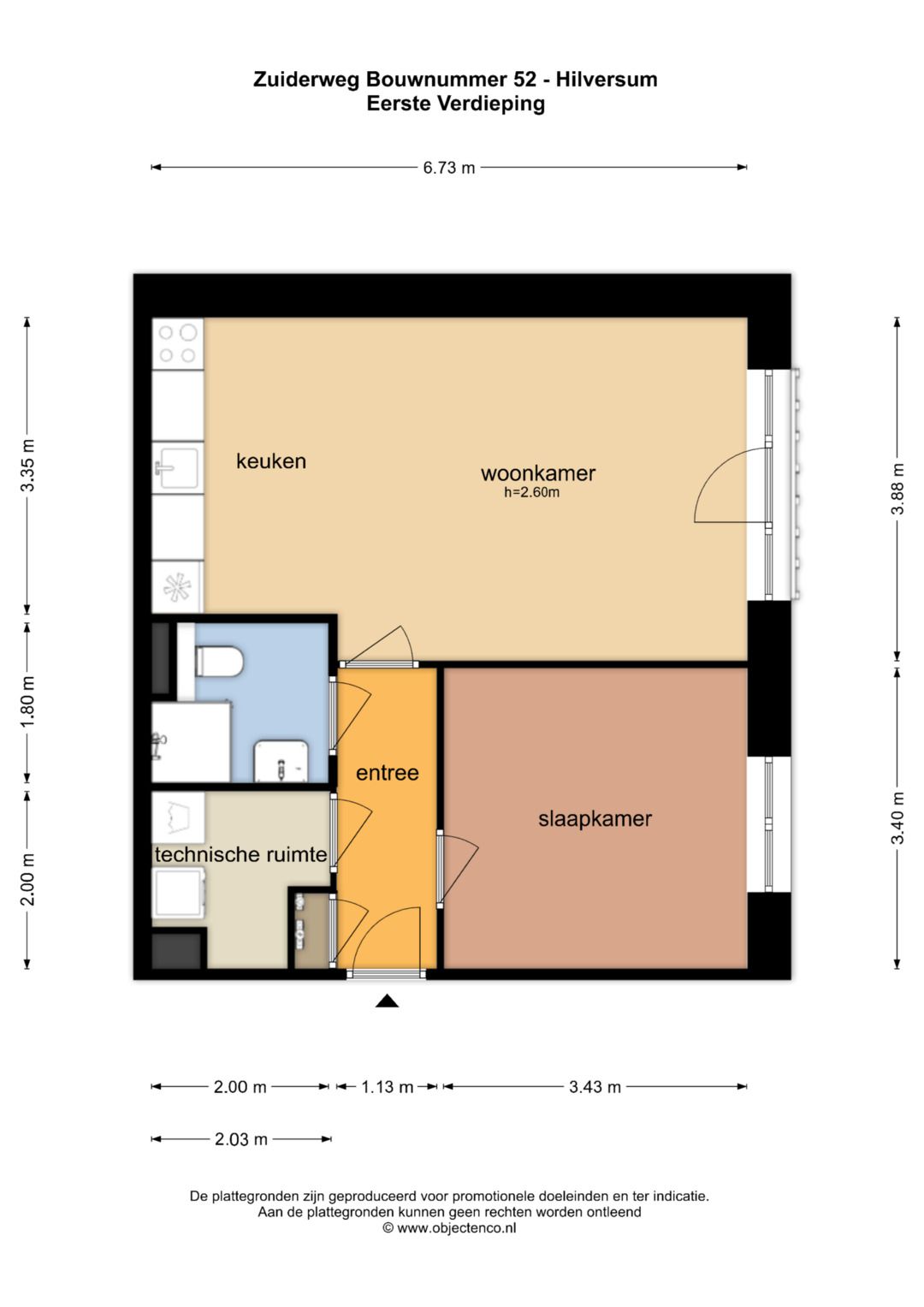 Photo 3 of Blok 2A appartement (Bouwnr. 52)
