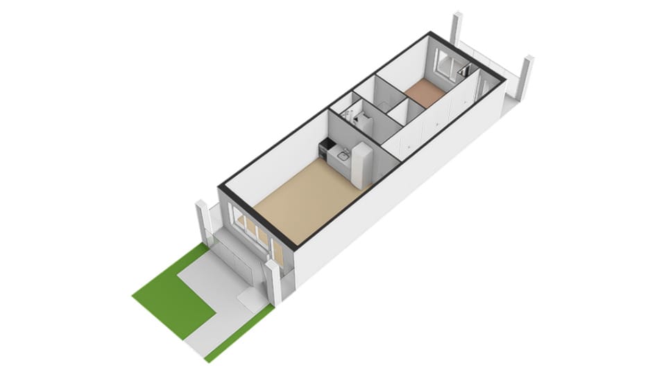 Foto 9 van Blok 1 appartement (Bouwnr. 7)