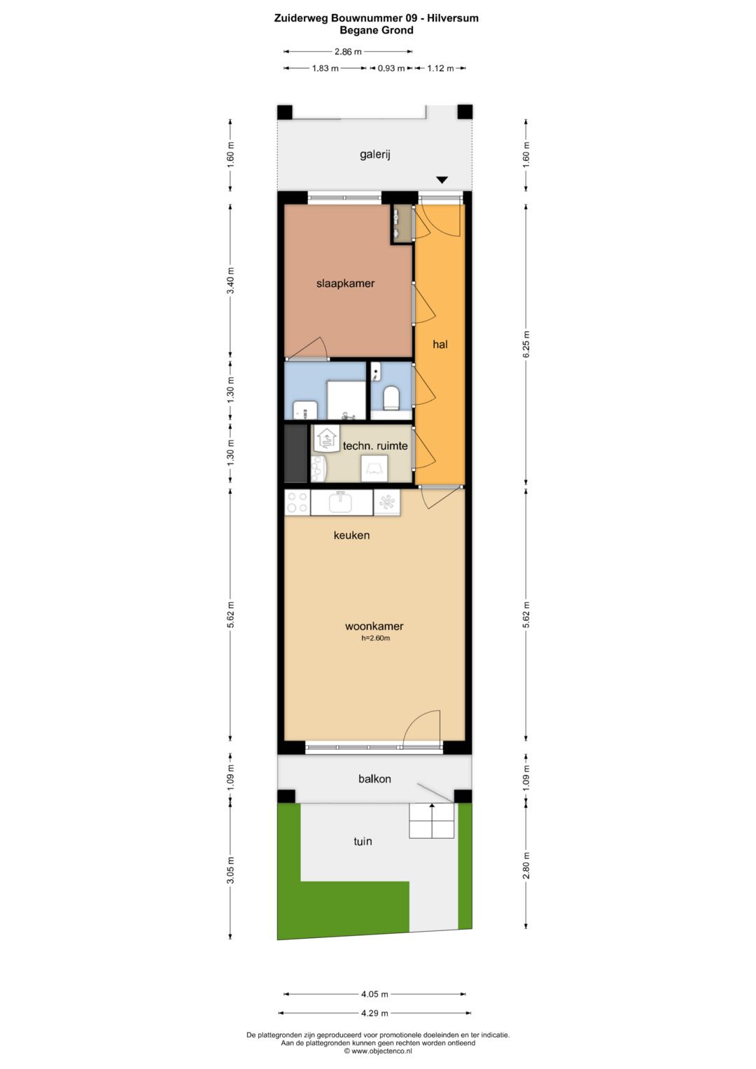 Foto 7 van Blok 1 appartement (Bouwnr. 9)