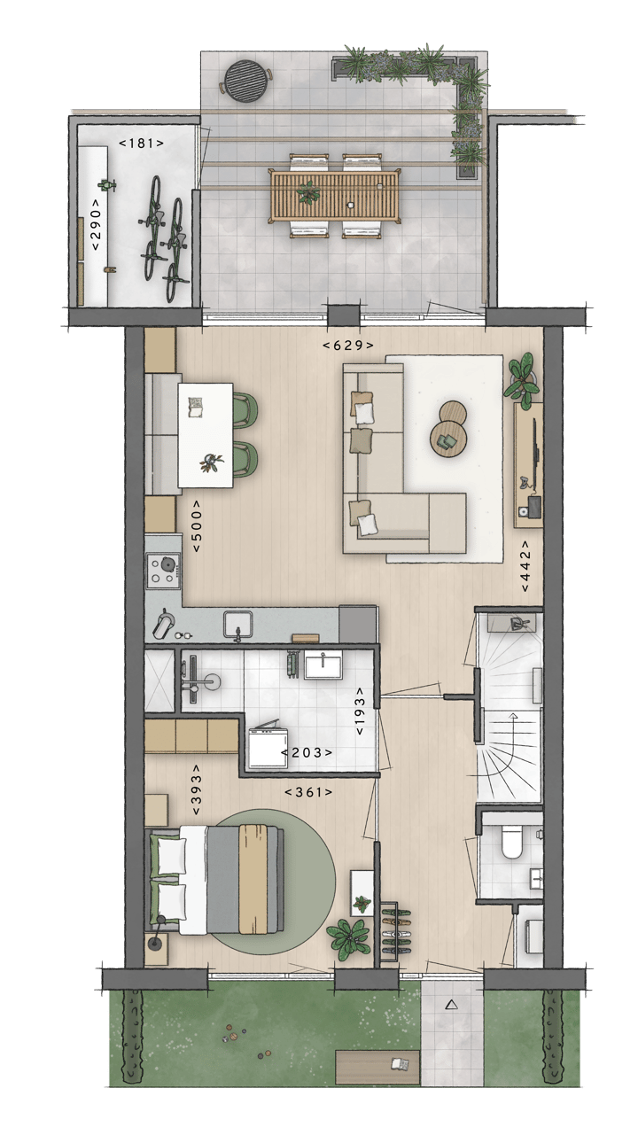Foto 3 van Levensloopbestendige tussenwoning (Bouwnr. 5)