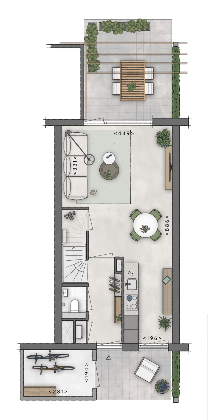 Foto 3 van Tussenwoningen veld 2 (Bouwnr. 13)