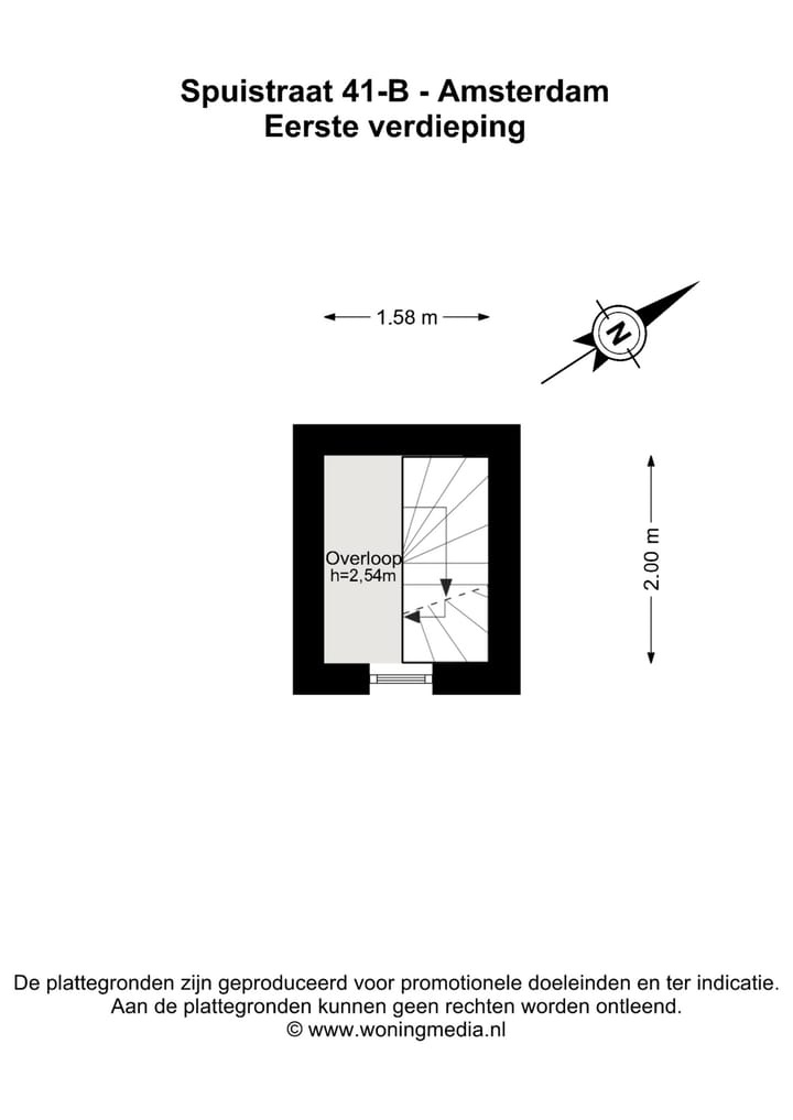 Appartement te koop: Spuistraat 41B, Amsterdam