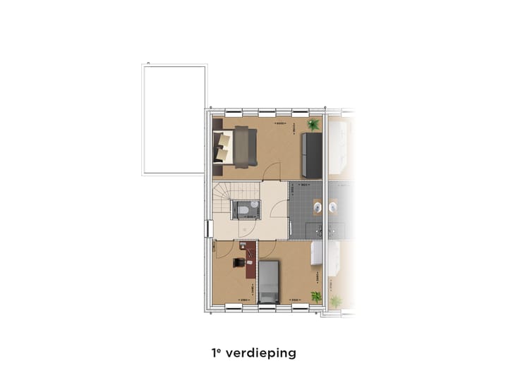 Foto 3 van Twee-onder-een-kapwoningen (Bouwnr. 12)