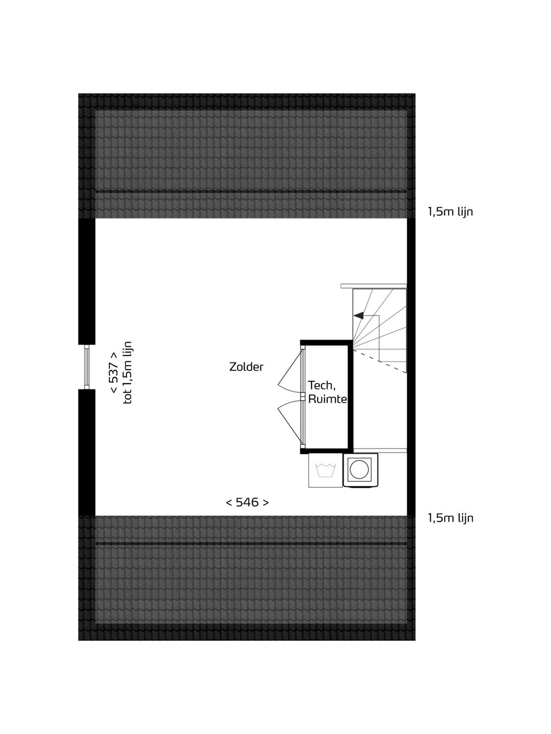 Foto 7 van 't Veldje 2 onder 1 kapwoning (Bouwnr. 4)