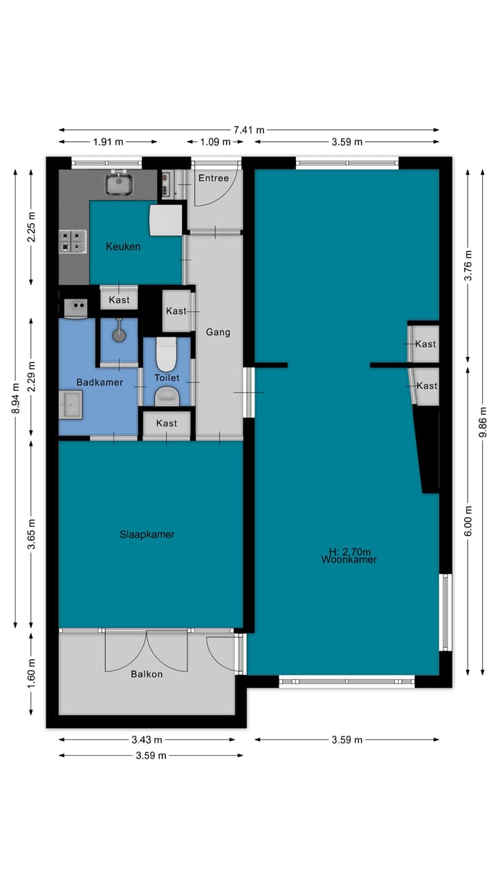 Appartement te koop: Julianaplein 46, Bussum