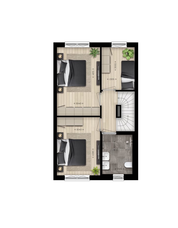 Foto 3 van Tussenwoning type C (Bouwnr. 14)