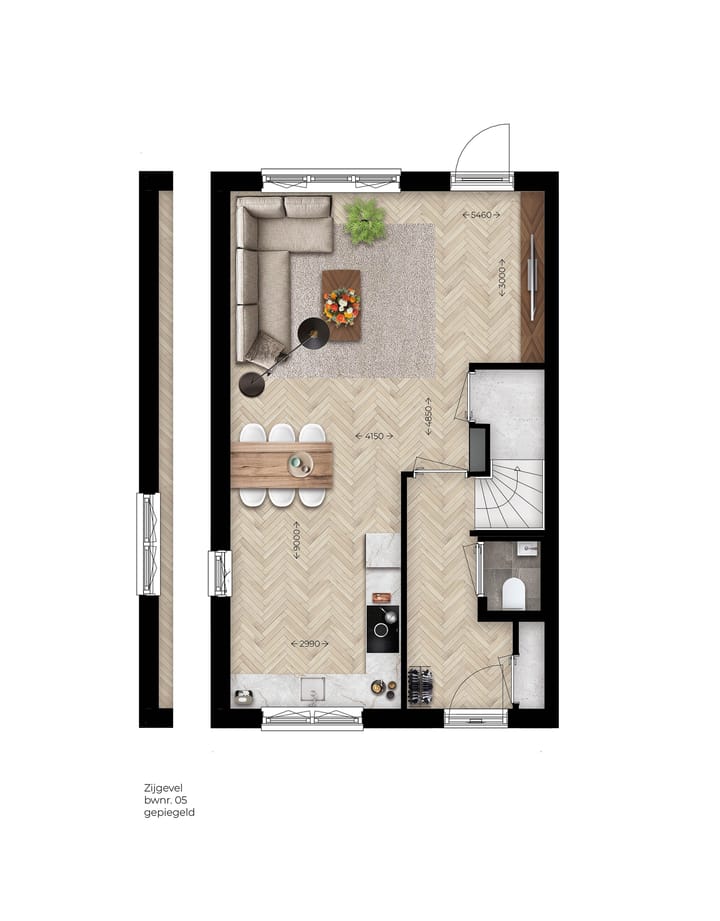 Foto 2 van Hoekwoning type F (Bouwnr. 13)