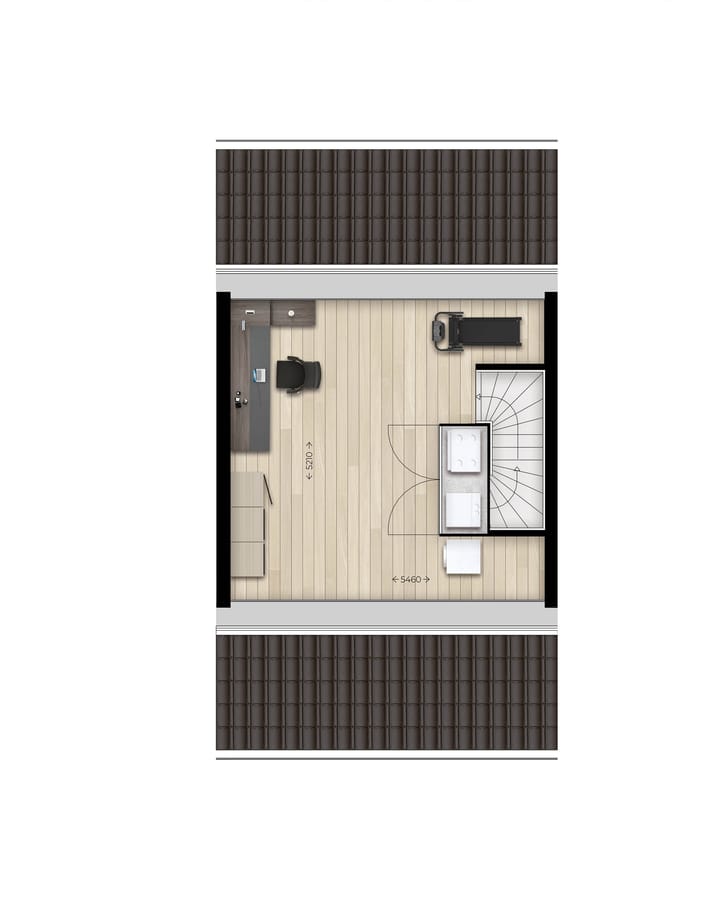 Foto 4 van Tussenwoning type C (Bouwnr. 10)
