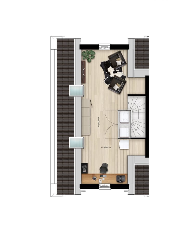 Foto 4 van Hoekwoning type F (Bouwnr. 12)