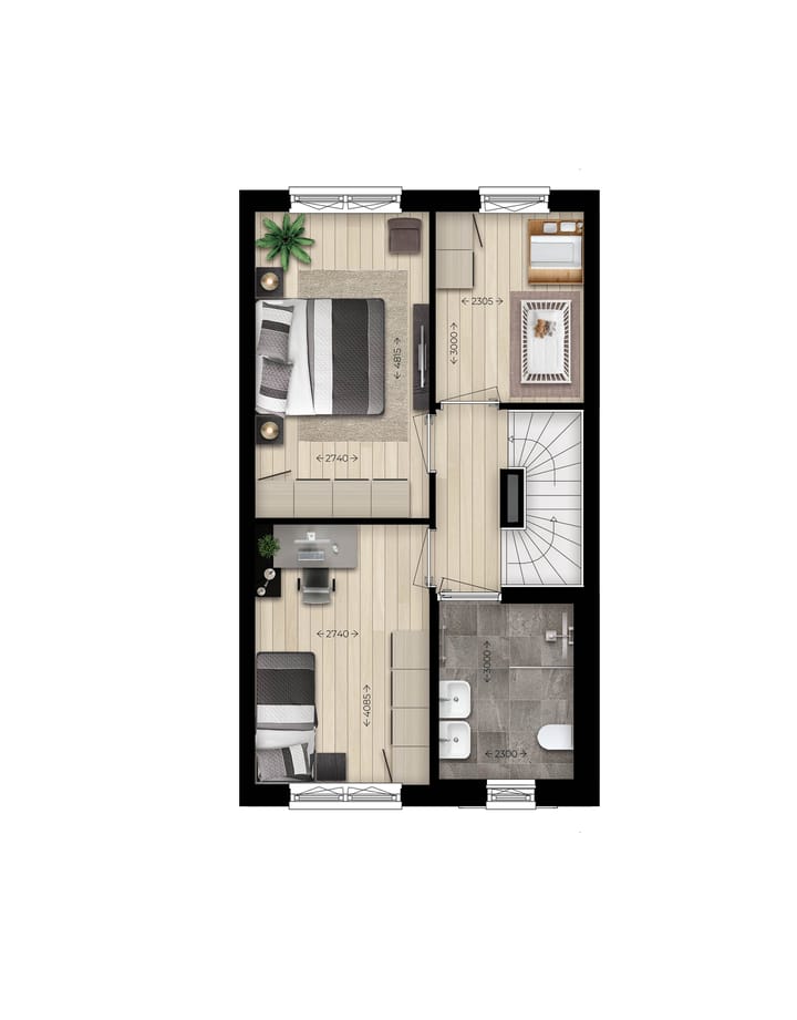 Foto 3 van Tussenwoning type A (Bouwnr. 31)