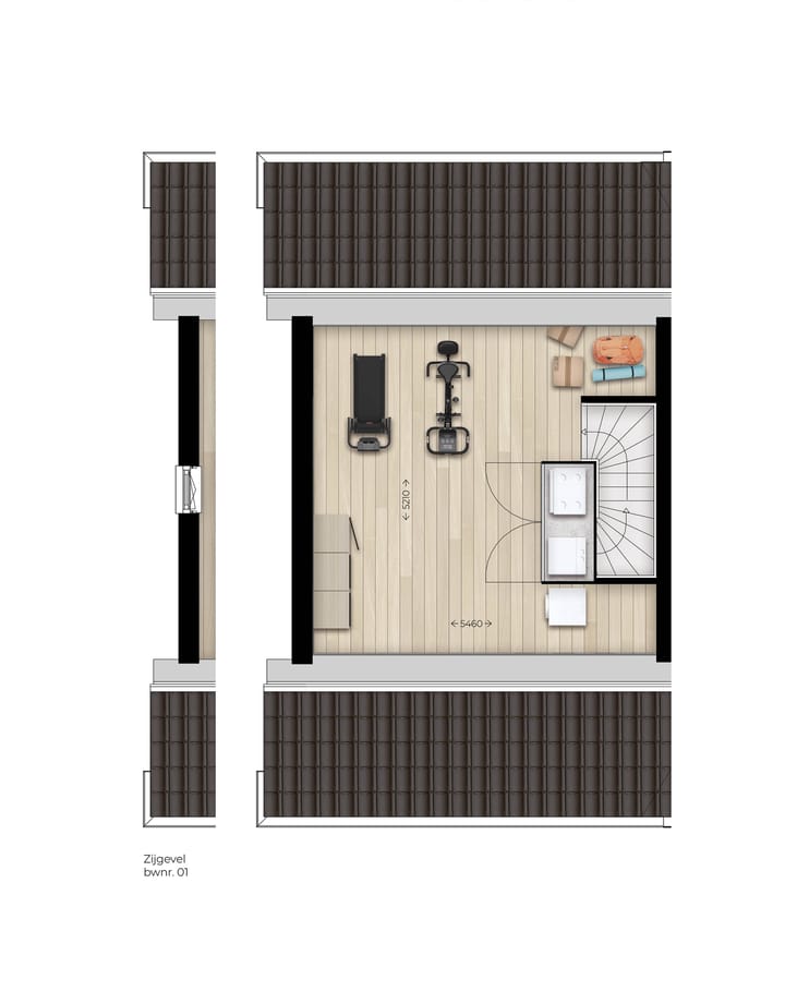 Foto 4 van Hoekwoning type E (Bouwnr. 1)
