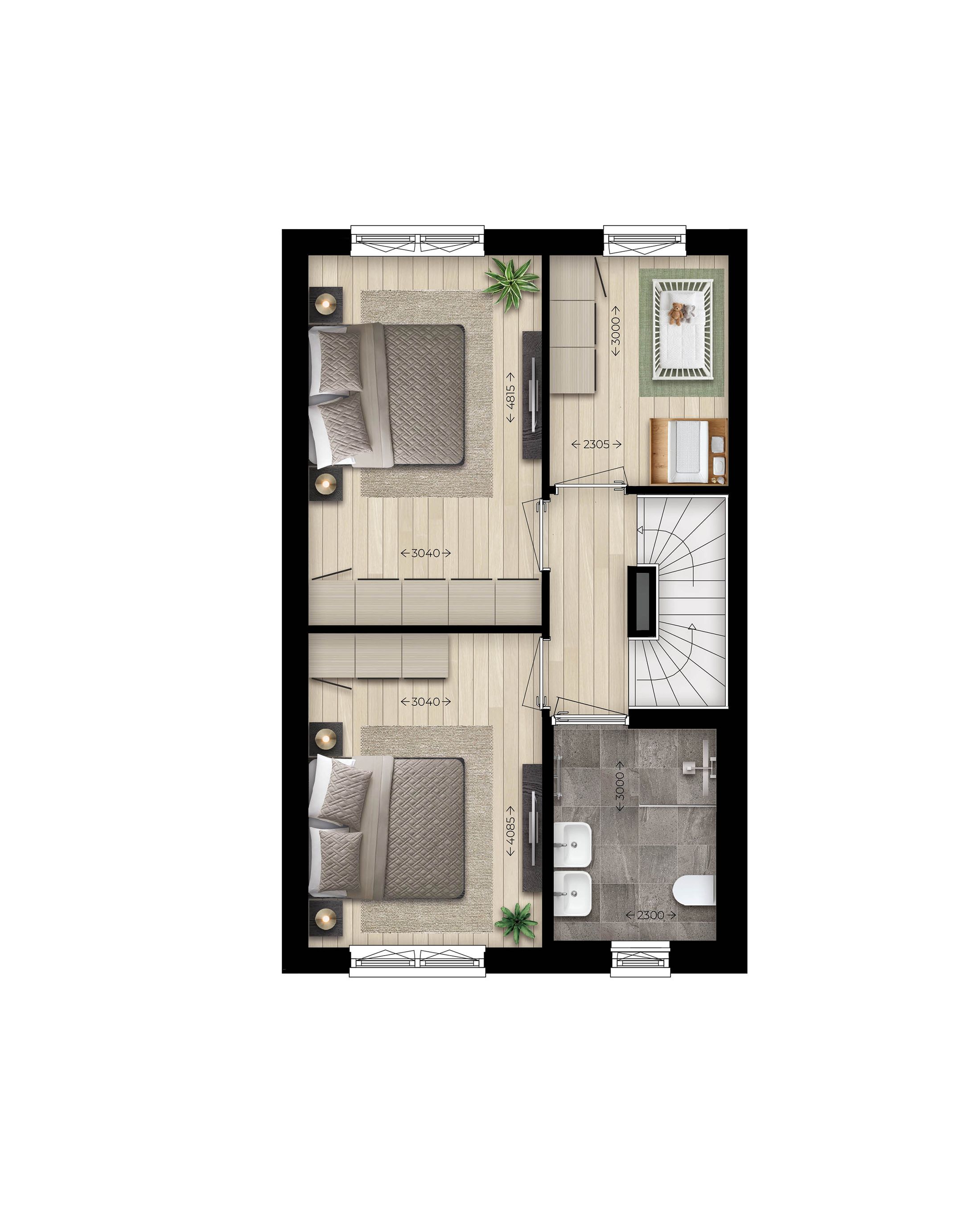 Foto 3 van Hoekwoning type E (Bouwnr. 1)