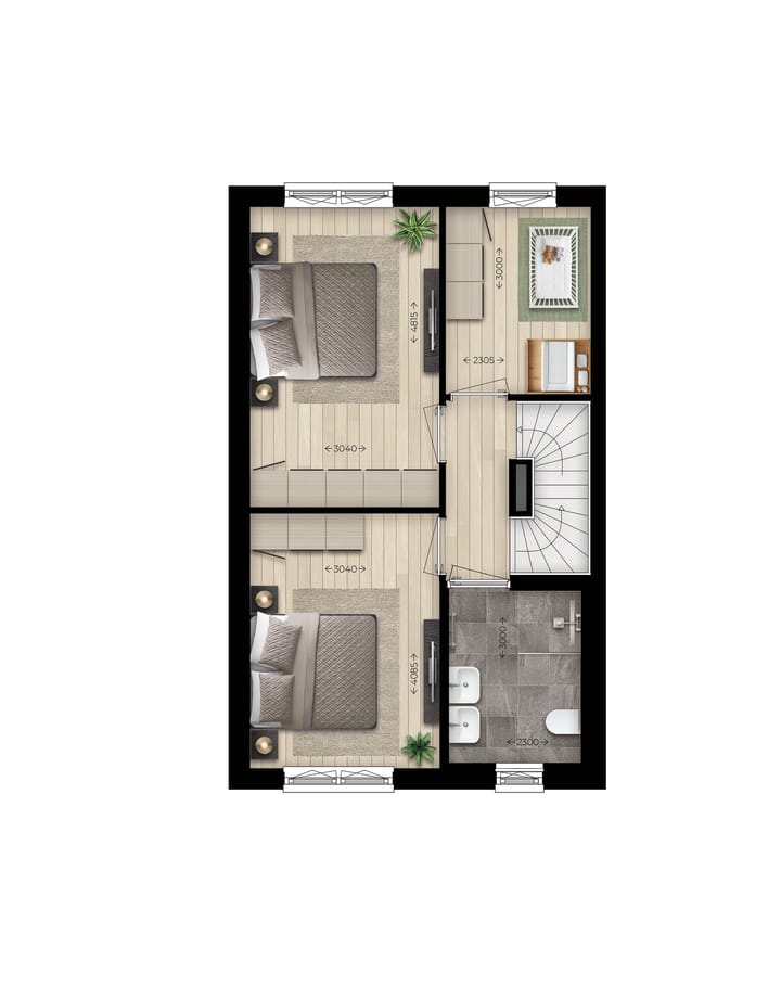 Foto 3 van Hoekwoning type E (Bouwnr. 1)