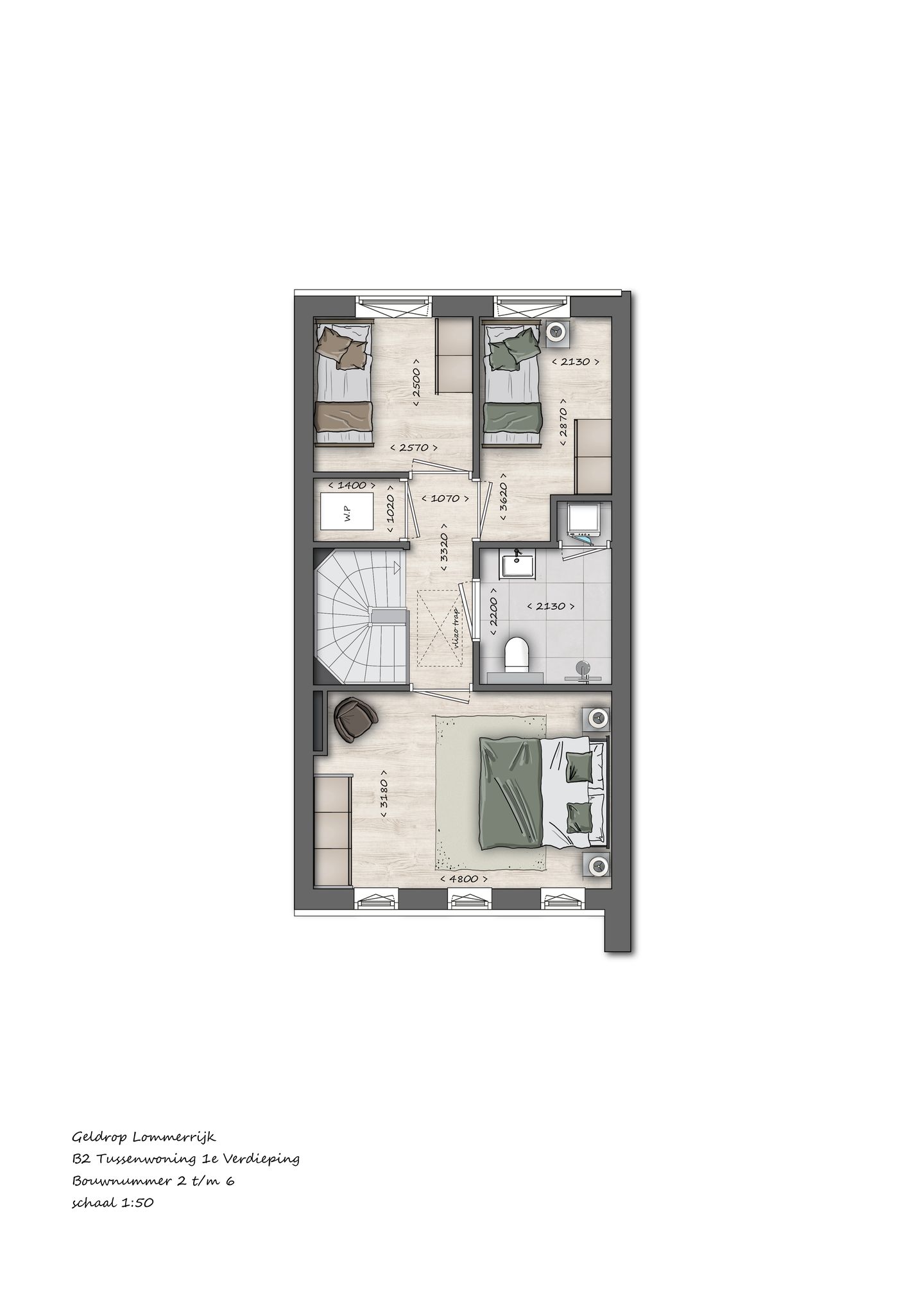 Foto 10 van 005 | B2 | Tussenwoning | Lommerrijk (Bouwnr. 5)