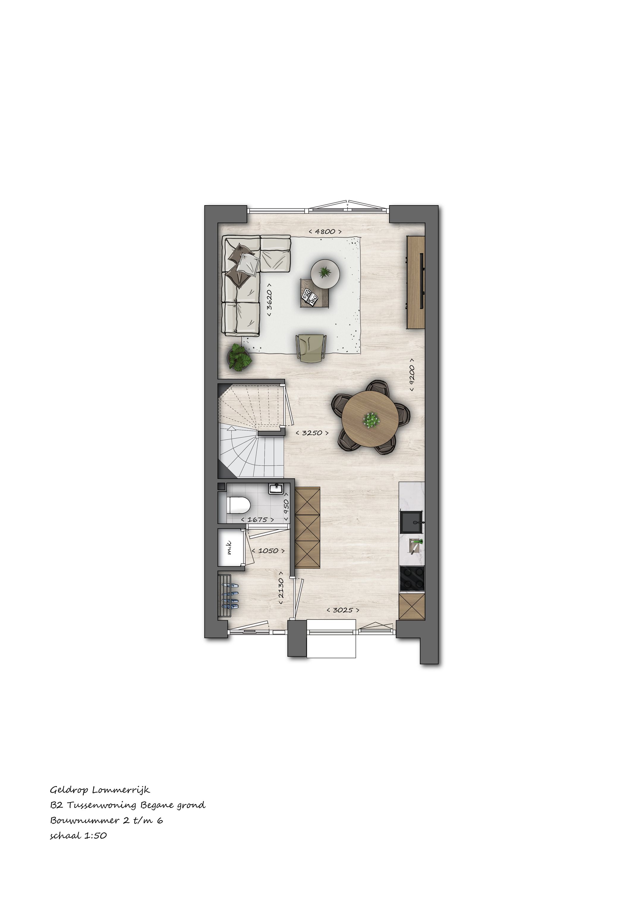 Foto 9 van 005 | B2 | Tussenwoning | Lommerrijk (Bouwnr. 5)