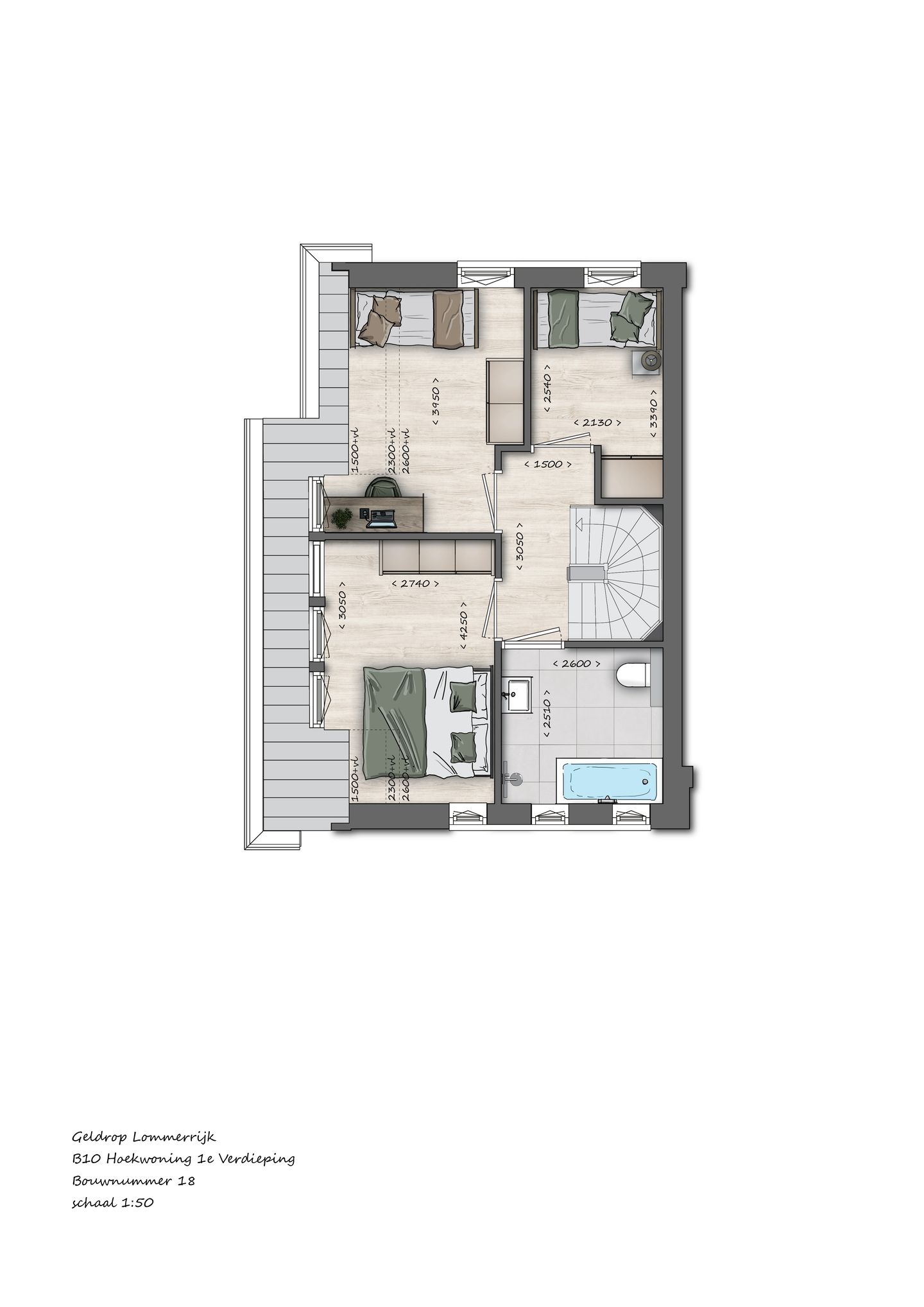 Foto 10 van 18 | Type B10 | Hoekwoning | Lommerrijk (Bouwnr. 18)