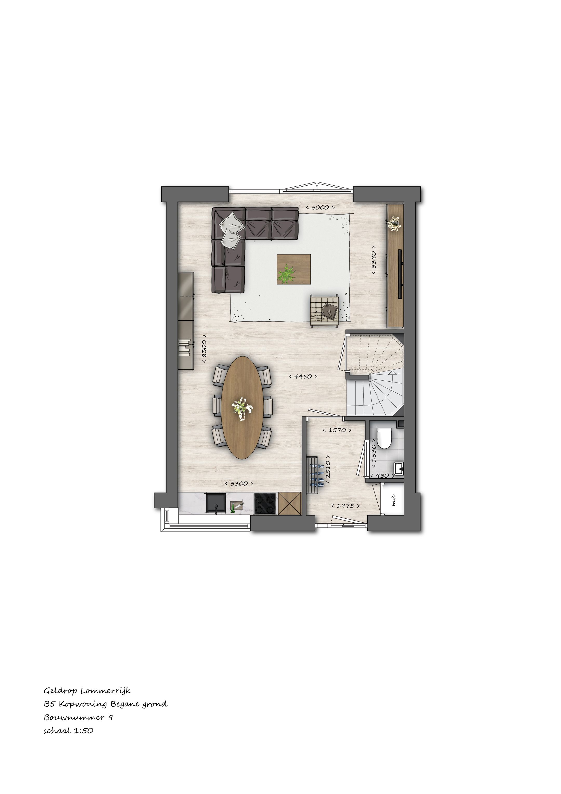 Photo 9 of 009 | B5 | Tussenwoning | Lommerrijk (Bouwnr. 9)